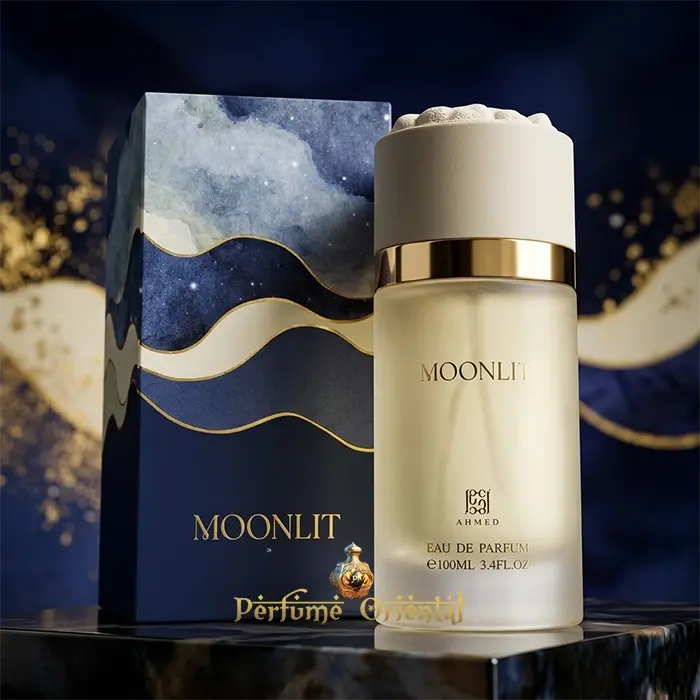 moonlit ahmed al maghribi perfume arabe femenino 100ml fragancia floral afrutada luminosa con jazmin y vainilla elegante