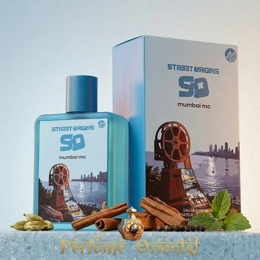 Perfume árabe Mumbai MC Street Origins 75ml con caja original – notas de cardamomo, canela y maderas