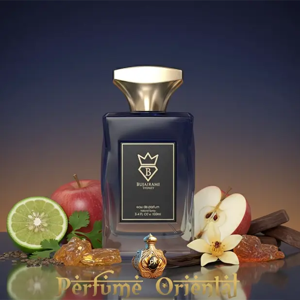 Perfume oriental New York 100ml Bujairami Perfumes fragancia con manzana, cítricos y maderas