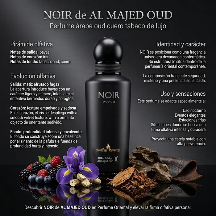 Perfume NOIR de AL MAJED OUD-150ML-Unisex Perfume Oriental