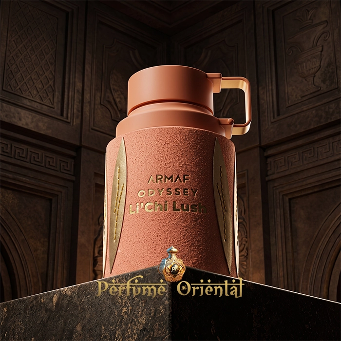 Odyssey LiChi Lush Armaf Perfume Botella Hero Shot Aroma Dulce Floral Con Lichi Y Flores Blancas