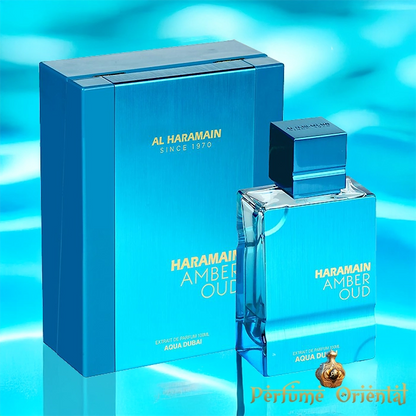 Perfume AMBER OUD Aqua Dubai-100m-Extrait de Parfum-Al Haramain perfume oriental