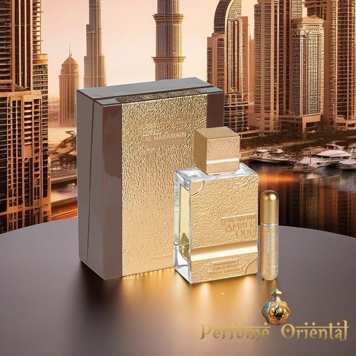 Perfume arabe AMBER OUD GOLD DUBAI EDITION 999.9-AL Haramain