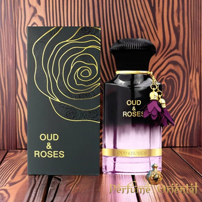 Perfume OUD & ROSES-Edp-60ml-AHMED AL MAGHRIBI box