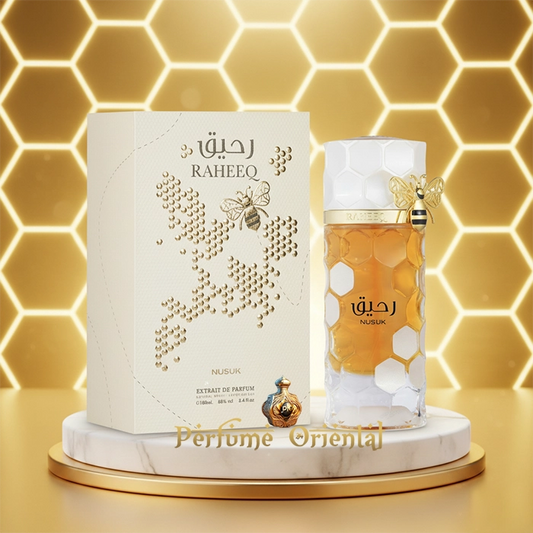 Perfume RAHEEQ NUSUK unisex con caja, fragancia oriental de vainilla, miel y caramelo, inspirado en Place Vendôme Boucheron