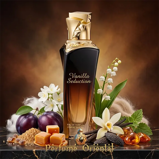 Vanilla Seduction Perfume Árabe Maison Asrar 100ml Fragancia Vainilla Pachuli Ámbar Y Almizcle