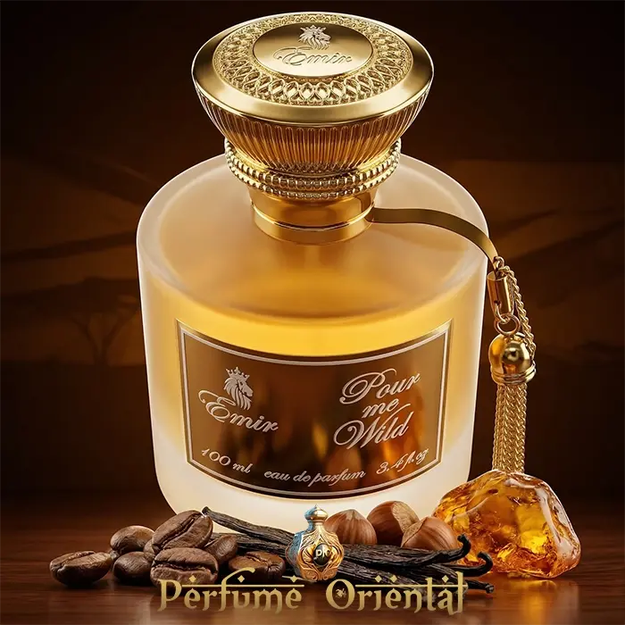 Perfume Pour Me Wild Emir Paris Corner 100ml Eau de Parfum con café, vainilla y ámbar