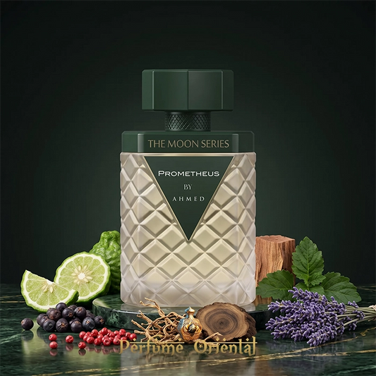 prometheus ahmed al maghribi perfume arabe masculino elegante con lavanda vetiver cedro y fondo amaderado sofisticado