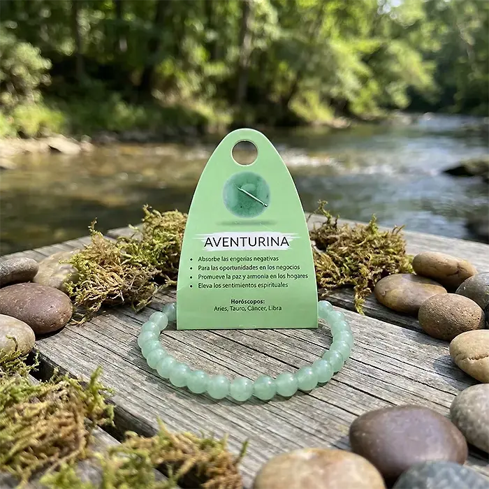 Pulsera de Aventurina – Armonía, Protección Suave y Bienestar Interior AURYSTONE