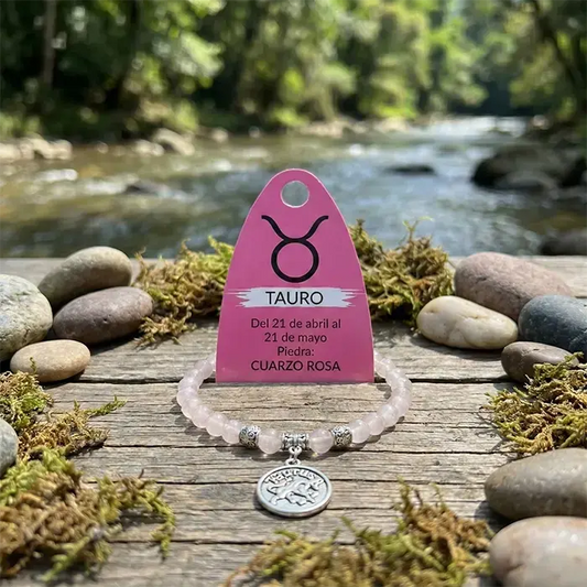 pulsera-horoscopo-tauro-piedra-cuarzo-rosa-6mm-charm-acero-joyeria-espiritual-aurystone