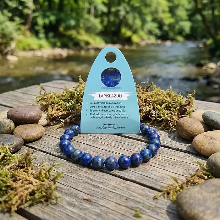 Pulsera de Lapislázuli – Comunicación Consciente y Claridad Interior AURYSTONE