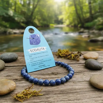 Pulsera Piedra Natural Sodalita – Claridad AURYSTONE