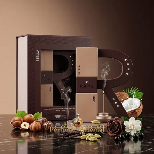 R Stella Luna Riiffs Perfume Arabe Con Caja Duo 50ml 50ml Fragancias Dulces Con Coco Leche Vainilla Y Flores Blancas Elegantes