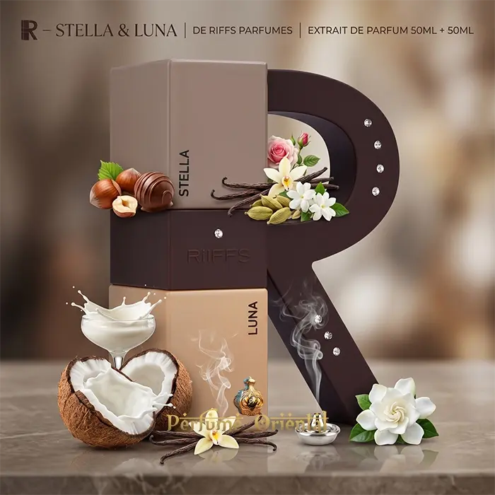 R Stella Luna Riiffs Perfume Duo Gourmand Cremoso Con Coco Y Praline Fragancia Unisex