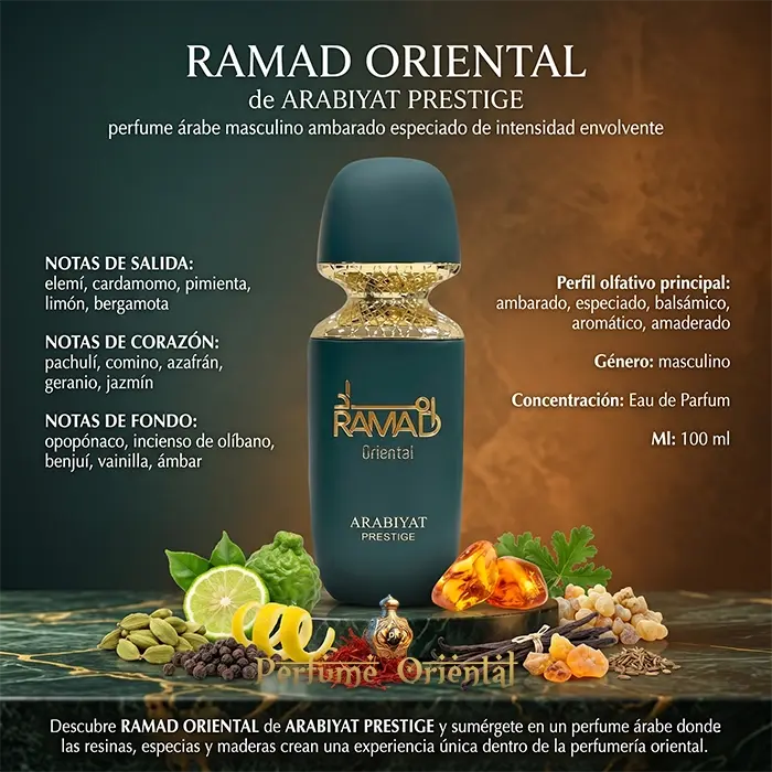 Perfume RAMAD ORIENTAL de ARABIYAT PRESTIGE-100ml Perfume Oriental
