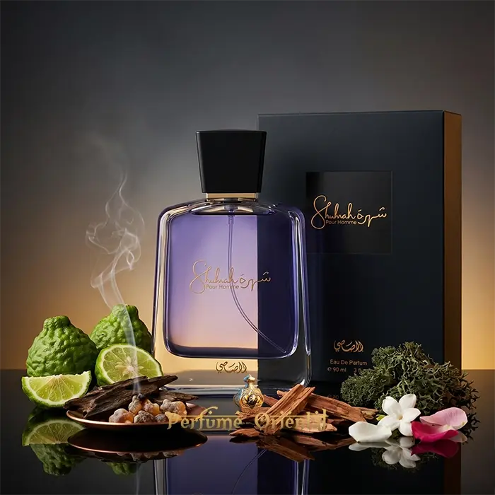 Shuhrah Pour Homme Rasasi Con Caja Perfume Arabe 90ml Incienso Oud Amaderado Masculino Elegante Y Sofisticado