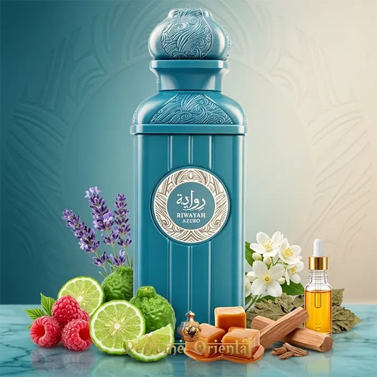 Riwayah Azuro Fariis Perfume Unisex Fresco Dulce Con Notas Citricas Lavanda Caramelo Y Fondo Amaderado Suave Y Versatil