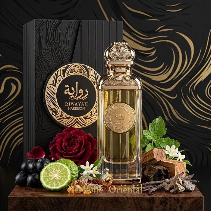 Riwayah Harrison Fariis Perfume Arabe Con Caja 100ml Extrait De Parfum Fragancia Afrutada Amaderada Con Toque Ahumado Y Resinoso