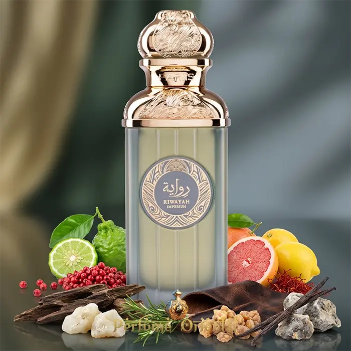 Riwayah Imperium Fariis Perfume Unisex Fresco Especiado Con Base Oscura De Oud Cuero Y Ambar Perfume Oriental De Alta Intensidad