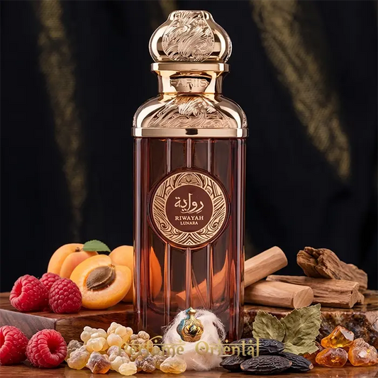 Riwayah Lunara Fariis Perfume Unisex Gourmand Con Frutas Dulces Algodon De Azucar Y Fondo Ambarado Sofisticado Y Seductor