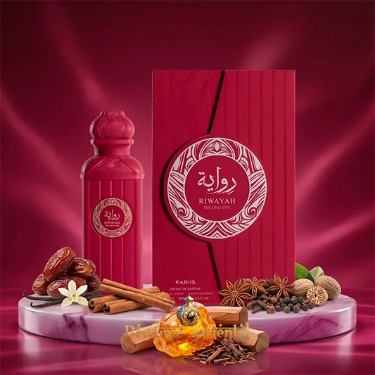 Riwayah The Only One Fariis Perfume Arabe Con Caja 100ml Fragancia Gourmand Especiada Ambarada De Lujo Con Fondo Amaderado