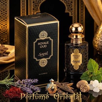 SAPIL ROYALE OUD perfume árabe unisex con oud azafrán y patchouli