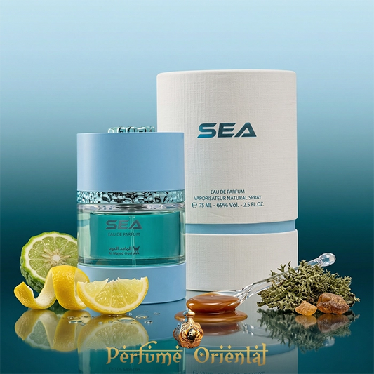 sea al majed oud perfume arabe unisex 75ml edp con caja original perfume oriental lujo limon caramelo ambar musgo