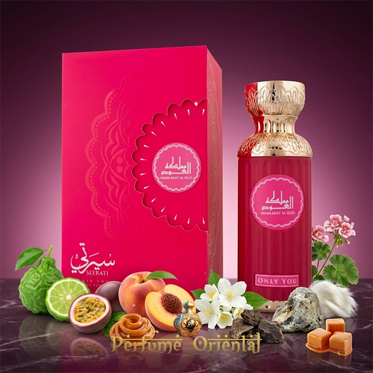 seerati only you mamlakat al oud perfume arabe unisex 100ml con caja original fragancia dulce floral con frutas y caramelo
