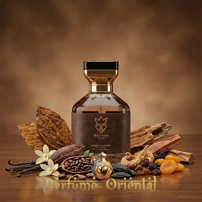 Perfume oriental Smokilla Extrait 100ml Bujairami fragancia cálida con tabaco, café y maderas