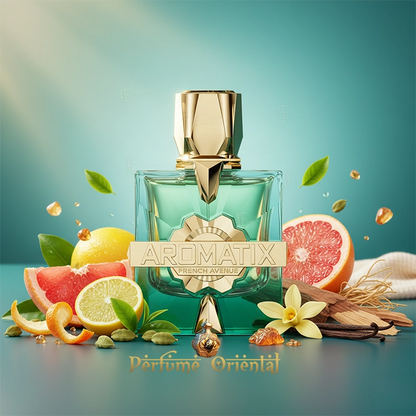 SUN KISSED de AROMATIX X FRENCH AVENUE – perfume oriental amaderado aromático con notas de pomelo, cardamomo, vetiver y vainilla – Perfume Oriental