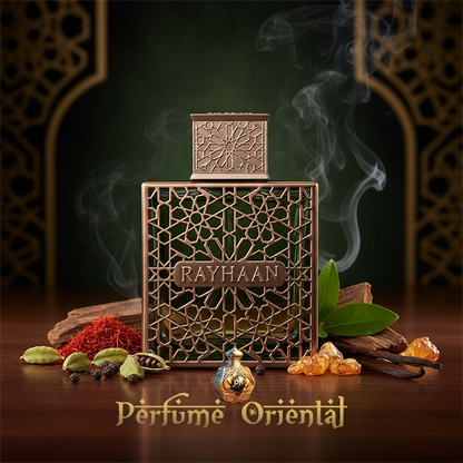TERRA Rayhaan Eau de Parfum 100ML para hombre – Perfume oriental especiado con ámbar, oud y vainilla.