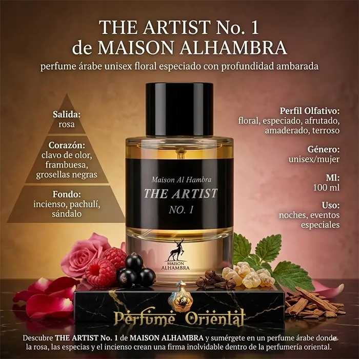 Perfume THE ARTIST No. 1 de MAISON ALHAMBRA-100ml Perfume Oriental