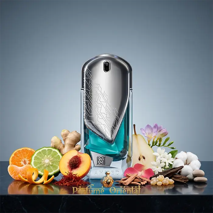 The Beyond 2050 Perfume Unisex Arabe Moderno Con Mandarina Jazmin Cuero Vainilla Y Fondo Incienso Elegante