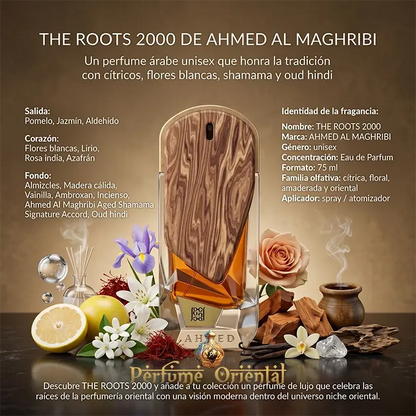 The Roots 2000 Notas Pomelo Jazmin Aldehidos Flores Blancas Azafran Oud Hindi Shamama Perfume Oriental
