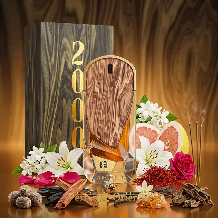 The Roots 2000 Ahmed Al Maghribi Con Caja Perfume Arabe Tradicional Moderno Con Incienso Oud Y Maderas Calidas