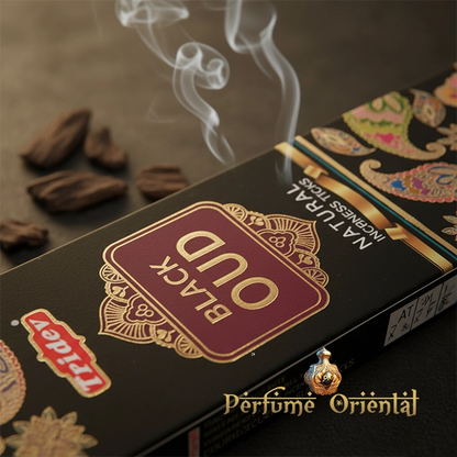 Incienso de oud artesanal TRIDEV – Ideal para armonizar, relajar y elevar la energía del hogar.