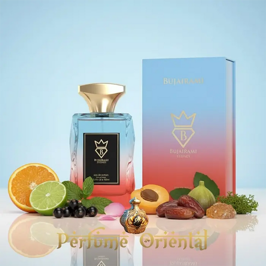 Unforgettable Eau de Parfum 100ml Bujairami Perfumes perfume fresco frutal con caja degradada