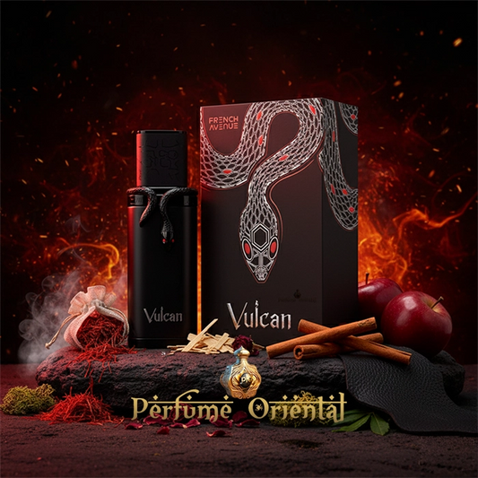 VULCAN BLACK FRIDAY EDITION FRENCH AVENUE perfume árabe especiado con azafrán y cuero