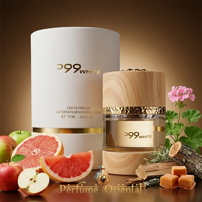wood white al majed oud perfume arabe unisex 75ml edp con caja original perfume oriental lujo pomelo manzana caramelo maderas